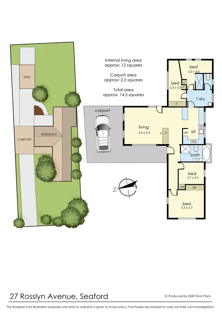 Floorplan of Homely house listing, 27 Rosslyn Avenue, Seaford VIC 3198