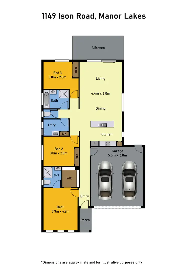 Floorplan of Homely house listing, 1149 Ison Road, Manor Lakes VIC 3024