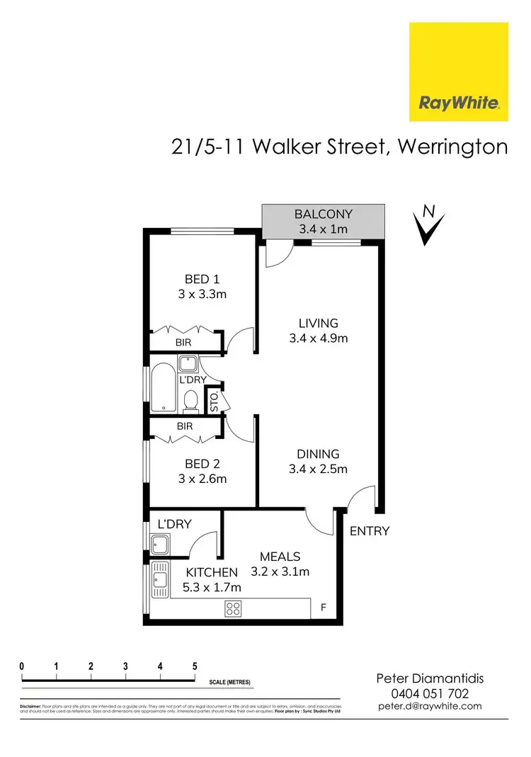 Floorplan of Homely unit listing, 21/5-11 Walker Street, Werrington NSW 2747
