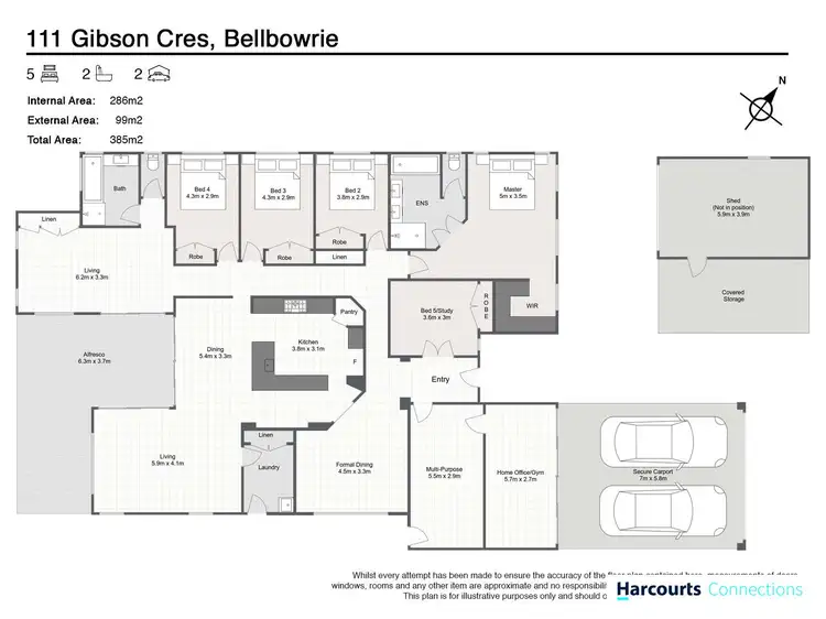 Floorplan of Homely house listing, 111 Gibson Crescent, Bellbowrie QLD 4070