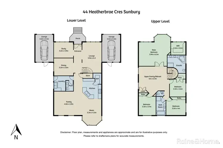 Floorplan of Homely house listing, 44 Heatherbrae Crescent, Sunbury VIC 3429