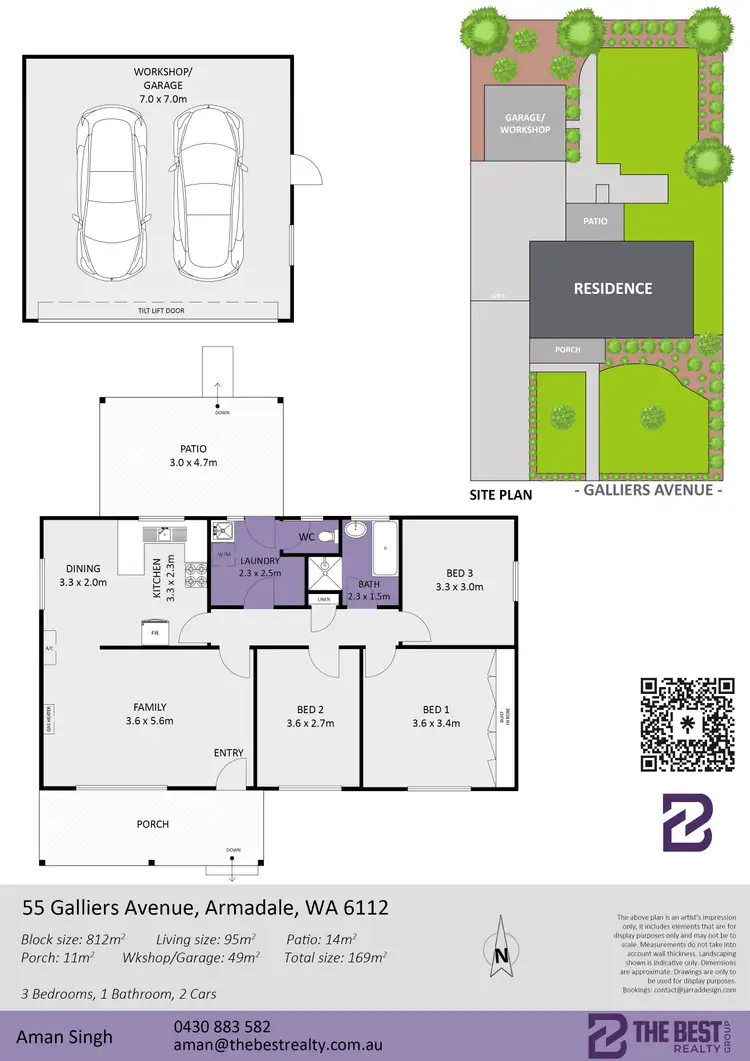 Floorplan of Homely house listing, 55 Galliers Avenue, Armadale WA 6112