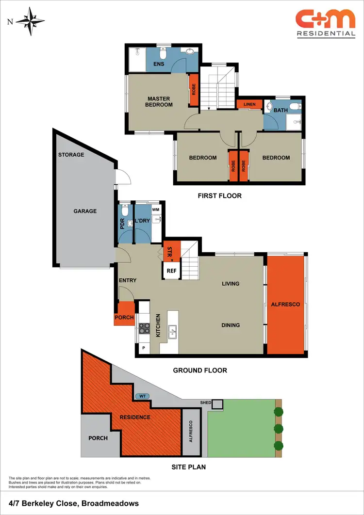 Floorplan of Homely townhouse listing, 4/7 Berkeley Close, Broadmeadows VIC 3047