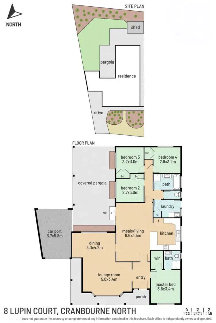 Floorplan of Homely house listing, 8 Lupin Court, Cranbourne North VIC 3977