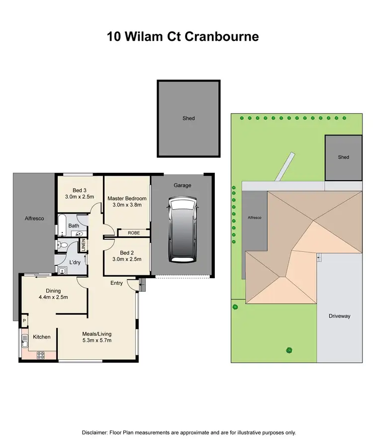 Floorplan of Homely house listing, 10 Wilam Court, Cranbourne VIC 3977