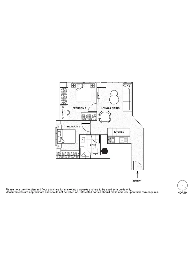 Floorplan of Homely apartment listing, 314/339 Swanston Street, Melbourne VIC 3000