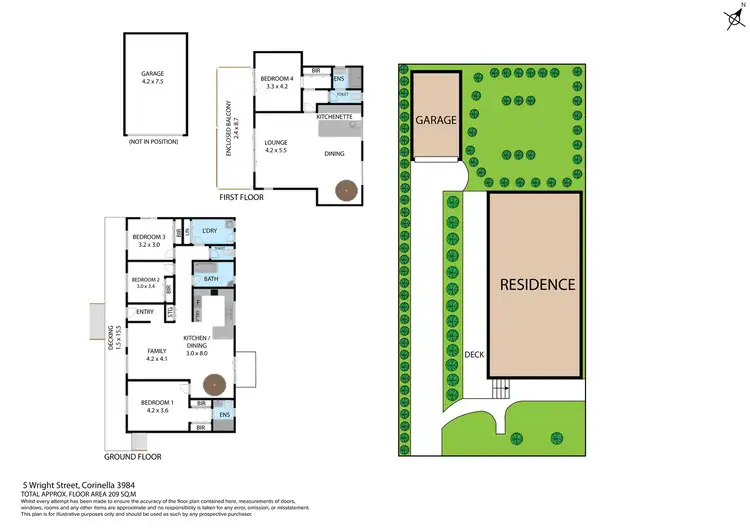 Floorplan of Homely house listing, 5 Wright Street, Corinella VIC 3984