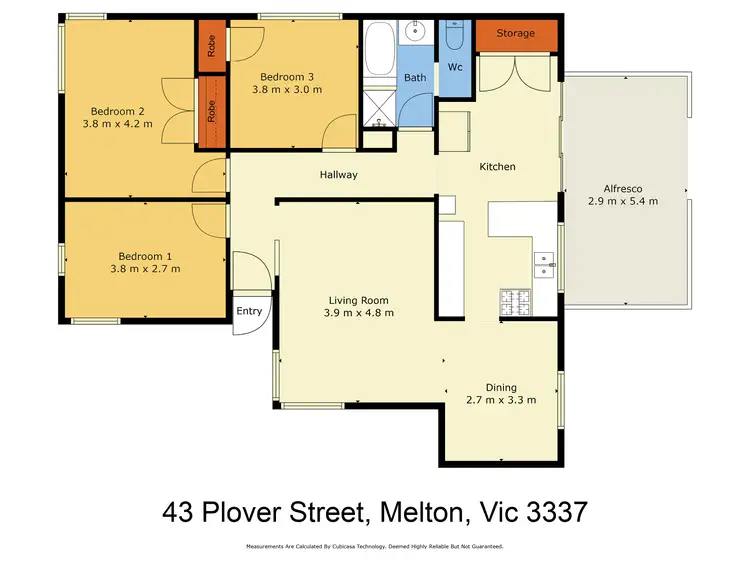 Floorplan of Homely house listing, 43 Plover Street, Melton VIC 3337