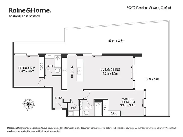 Floorplan of Homely apartment listing, 502/72 Donnison Street West, Gosford NSW 2250