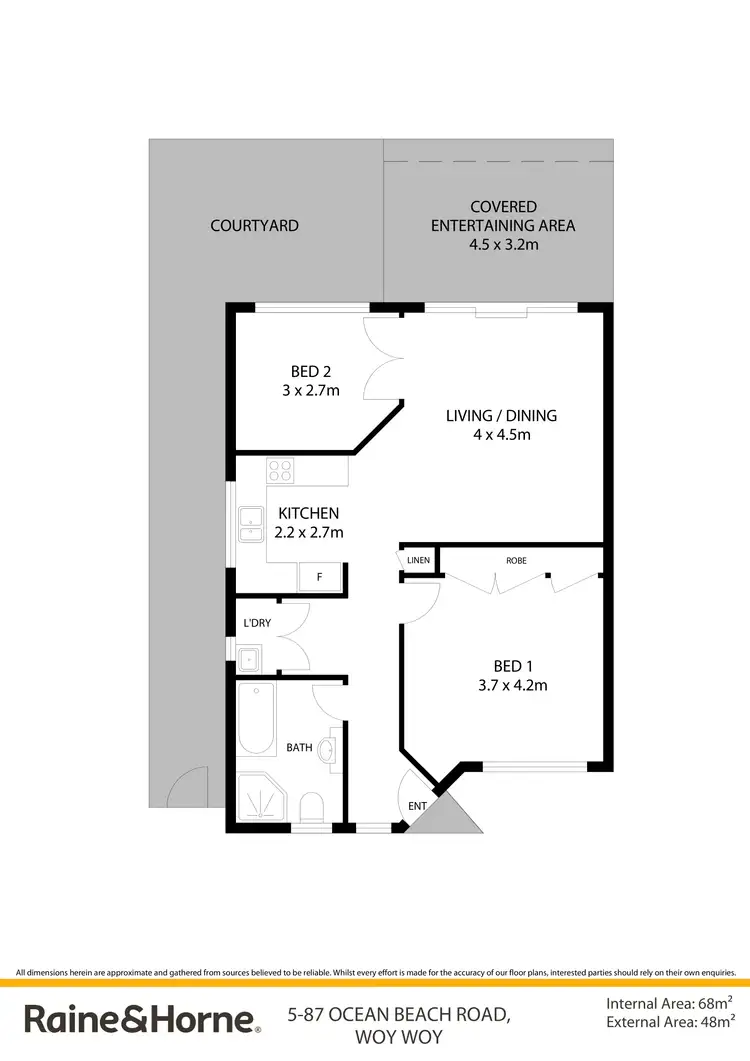 Floorplan of Homely villa listing, 5/87 Ocean Beach Road, Woy Woy NSW 2256
