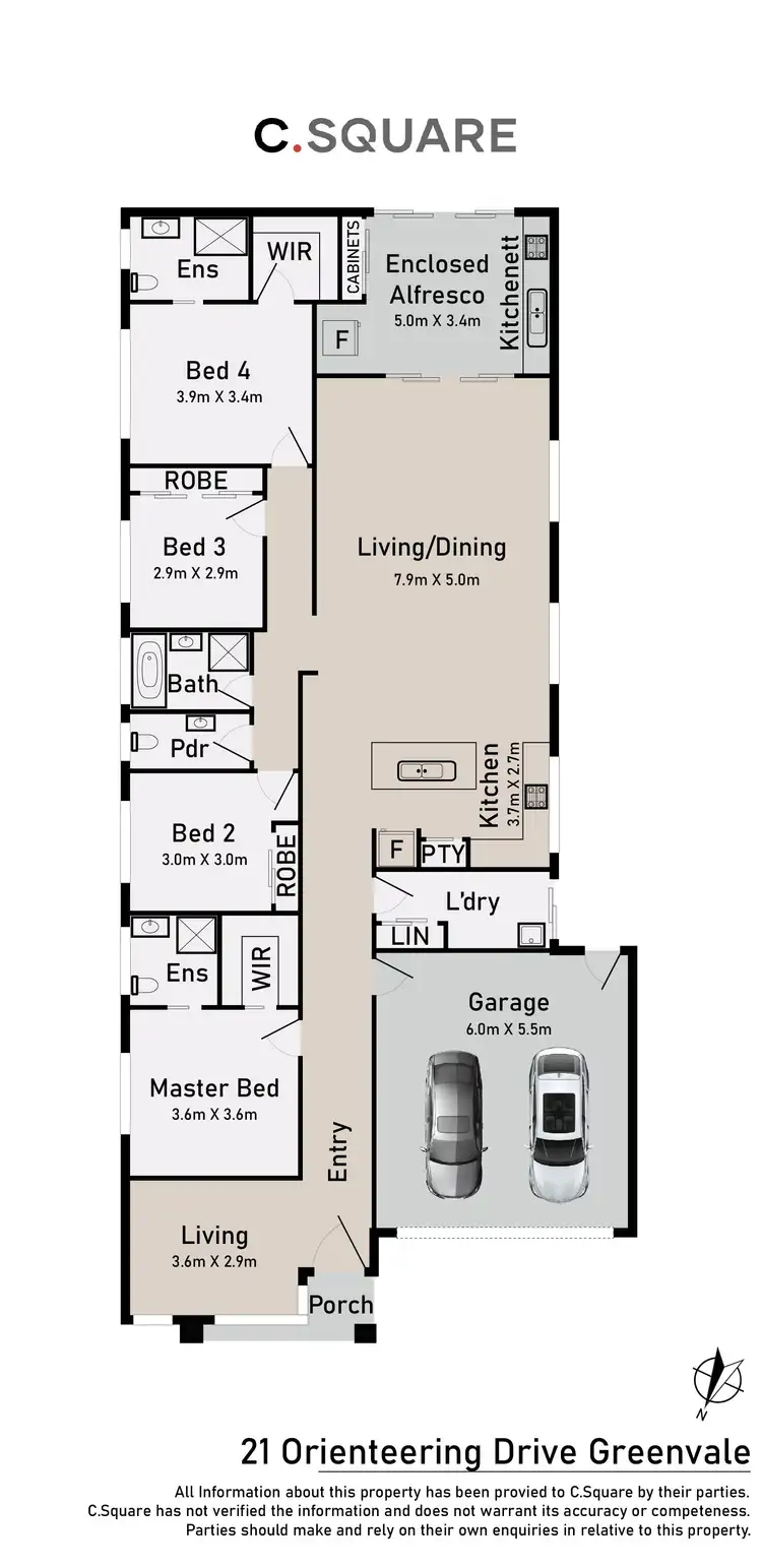 Floorplan of Homely house listing, 21 Orienteering Drive, Greenvale VIC 3059