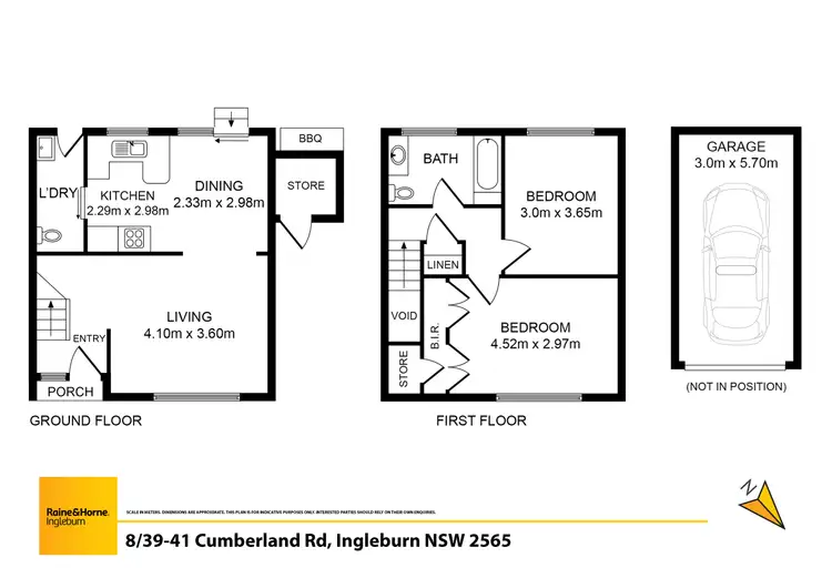 Floorplan of Homely townhouse listing, 8/39-41 Cumberland Road, Ingleburn NSW 2565