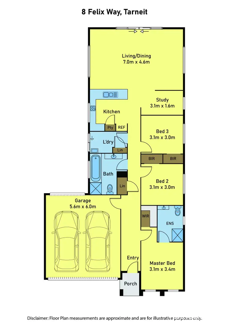 Floorplan of Homely house listing, 8 Felix Way, Tarneit VIC 3029