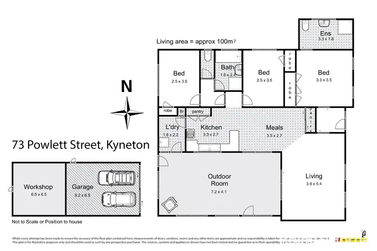Floorplan of Homely house listing, 73 Powlett Street, Kyneton VIC 3444