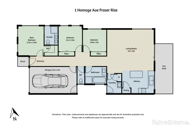 Floorplan of Homely house listing, 1 Homage Avenue, Fraser Rise VIC 3336