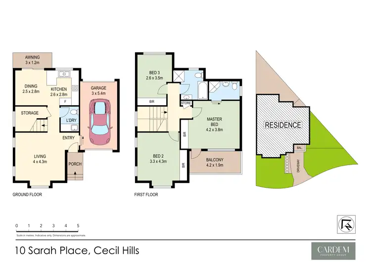 Floorplan of Homely house listing, 10 Sarah Place, Cecil Hills NSW 2171