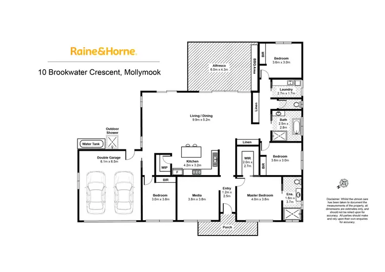 Floorplan of Homely house listing, 10 Brookwater Crescent, Mollymook Beach NSW 2539
