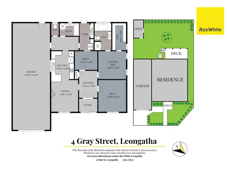 Floorplan of Homely house listing, 4 Gray Street, Leongatha VIC 3953
