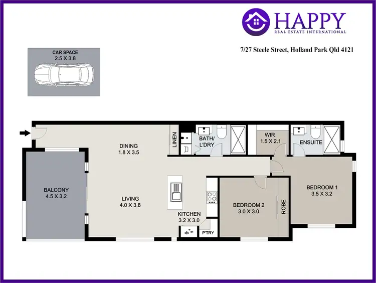 Floorplan of Homely unit listing, 7/27 Steele Street, Holland Park QLD 4121