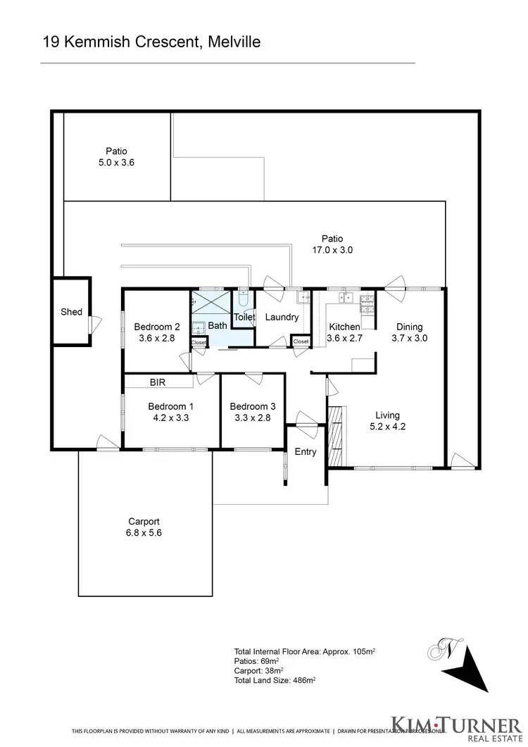 Floorplan of Homely house listing, 19 Kemmish Crescent, Melville WA 6156