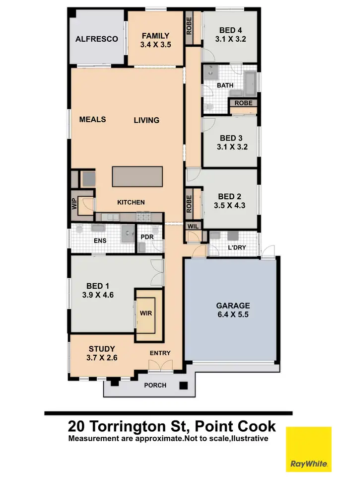 Floorplan of Homely house listing, 20 Torrington Street, Point Cook VIC 3030