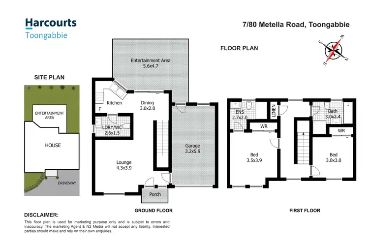 Floorplan of Homely townhouse listing, 7/80-82 Metella Rd,, Toongabbie NSW 2146