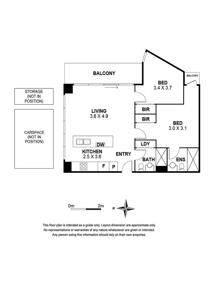 Floorplan of Homely apartment listing, 1203/8 Daly Street, South Yarra VIC 3141