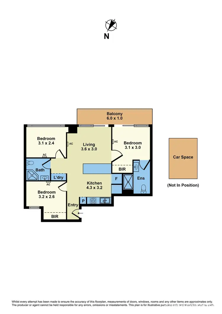 Floorplan of Homely apartment listing, 2501/8 Sutherland Street, Melbourne VIC 3000