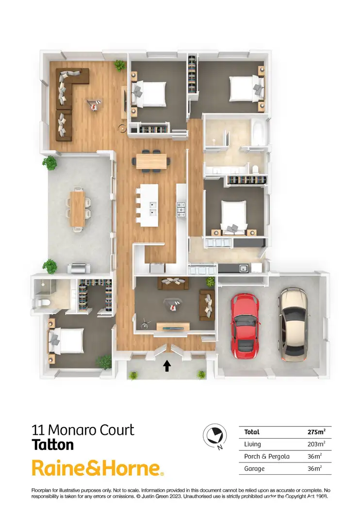 Floorplan of Homely house listing, 11 Monaro Court, Tatton NSW 2650