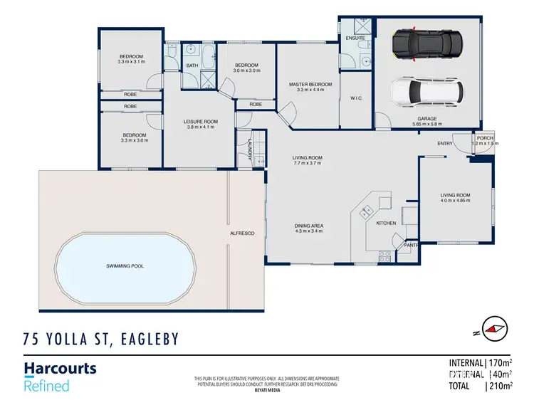 Floorplan of Homely house listing, 75 Yolla Street, Eagleby QLD 4207