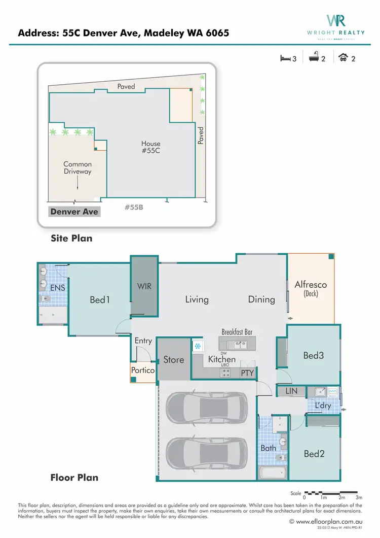 Floorplan of Homely villa listing, 55C Denver Avenue, Madeley WA 6065