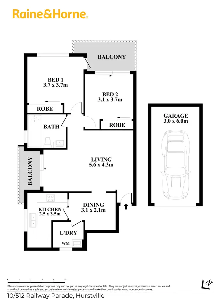 Floorplan of Homely unit listing, 10/512 Railway Parade, Hurstville NSW 2220