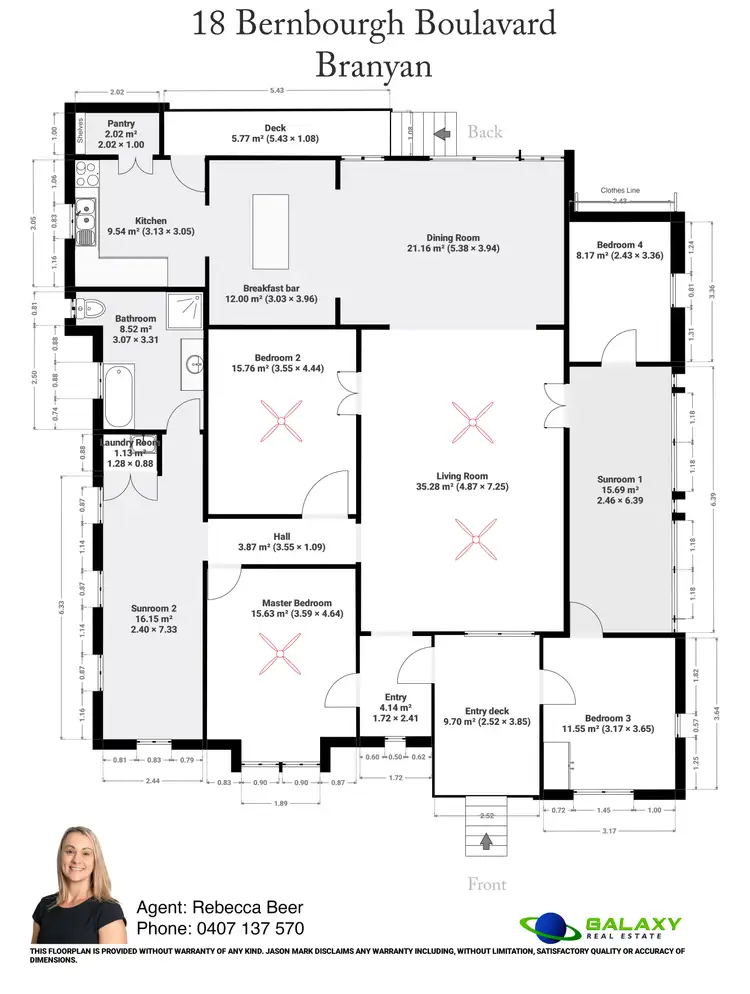 Floorplan of Homely house listing, 18 Bernborough Boulevard, Branyan QLD 4670