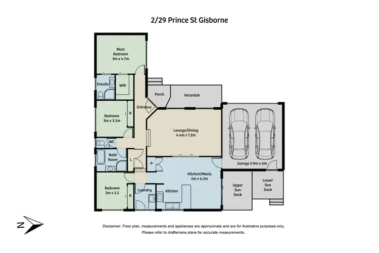 Floorplan of Homely house listing, 2/29 Prince Street, Gisborne VIC 3437