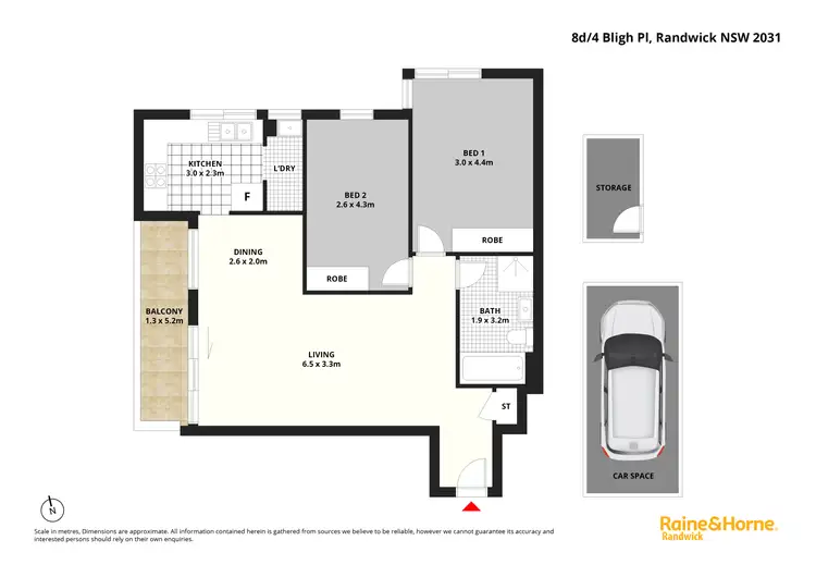 Floorplan of Homely apartment listing, 8D/4 Bligh Place, Randwick NSW 2031