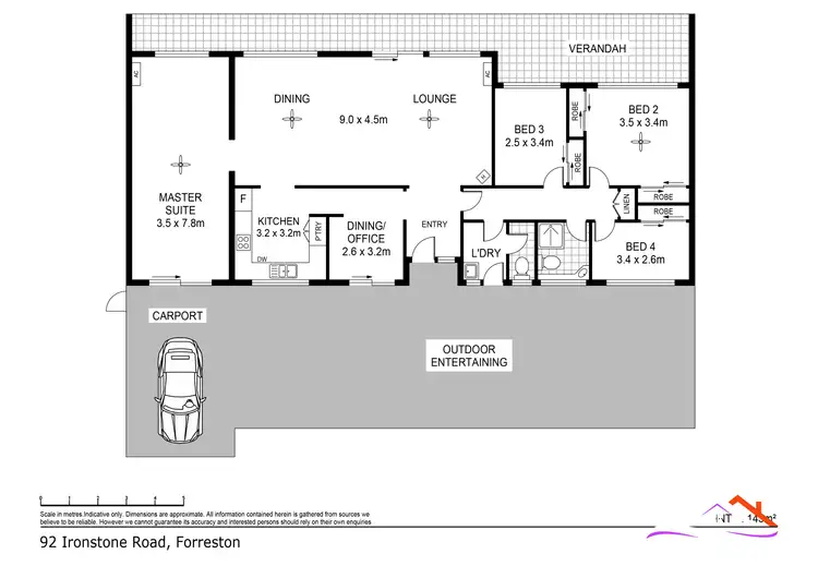 Floorplan of Homely rural property listing, 92 Ironstone Road, Forreston SA 5233
