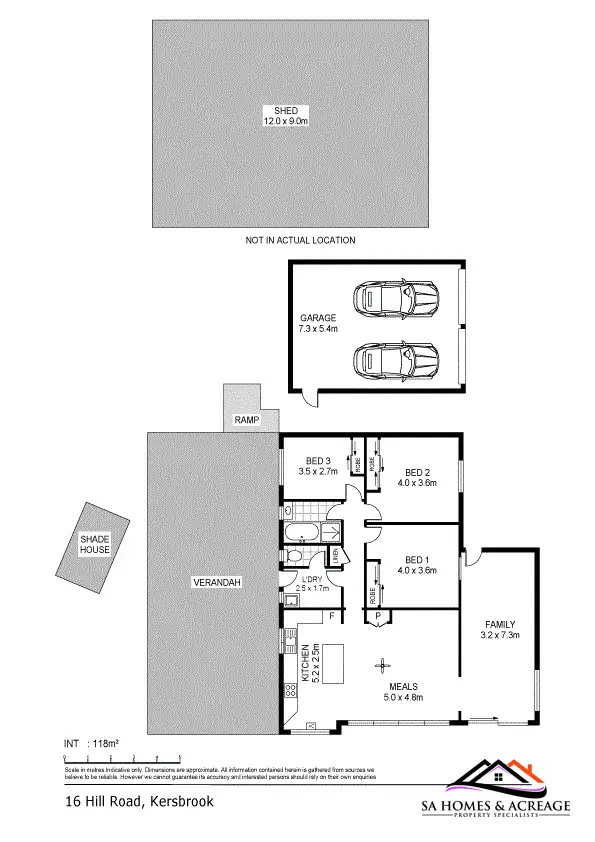 Floorplan of Homely rural property listing, 16 Hill Road, Kersbrook SA 5231