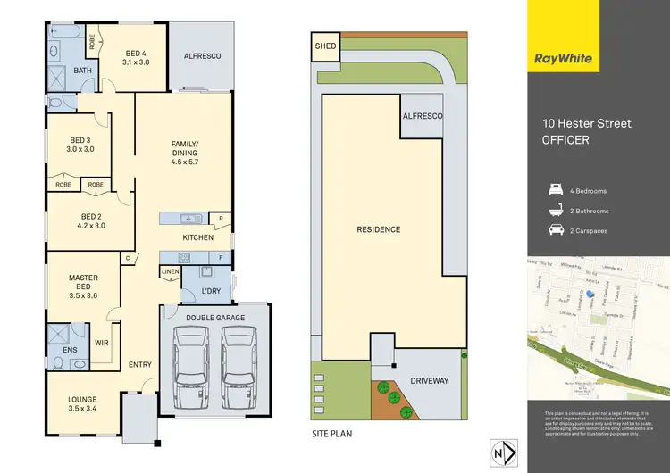 Floorplan of Homely house listing, 10 Hester Street, Officer VIC 3809