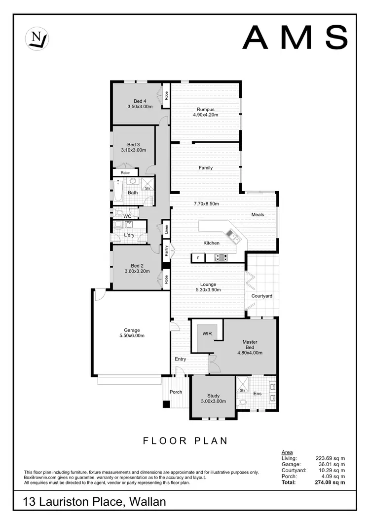 Floorplan of Homely house listing, 13 Lauriston Place, Wallan VIC 3756