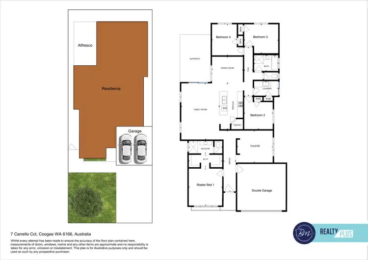 Floorplan of Homely house listing, 7 Carrello Circuit, Coogee WA 6166