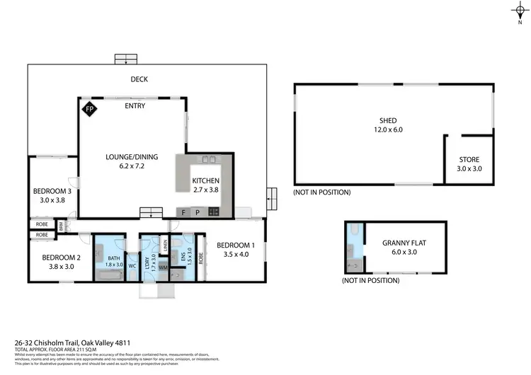Floorplan of Homely house listing, 26-32 Chisholm Trail, Oak Valley QLD 4811