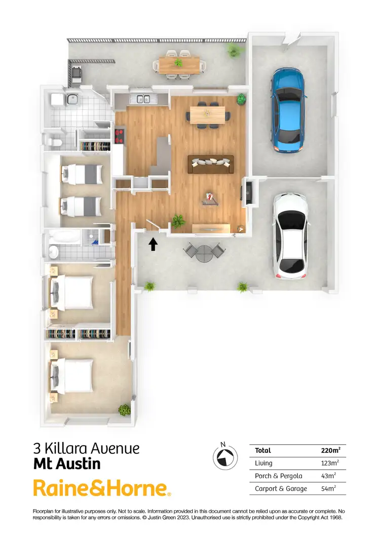 Floorplan of Homely house listing, 3 Killara Avenue, Mount Austin NSW 2650