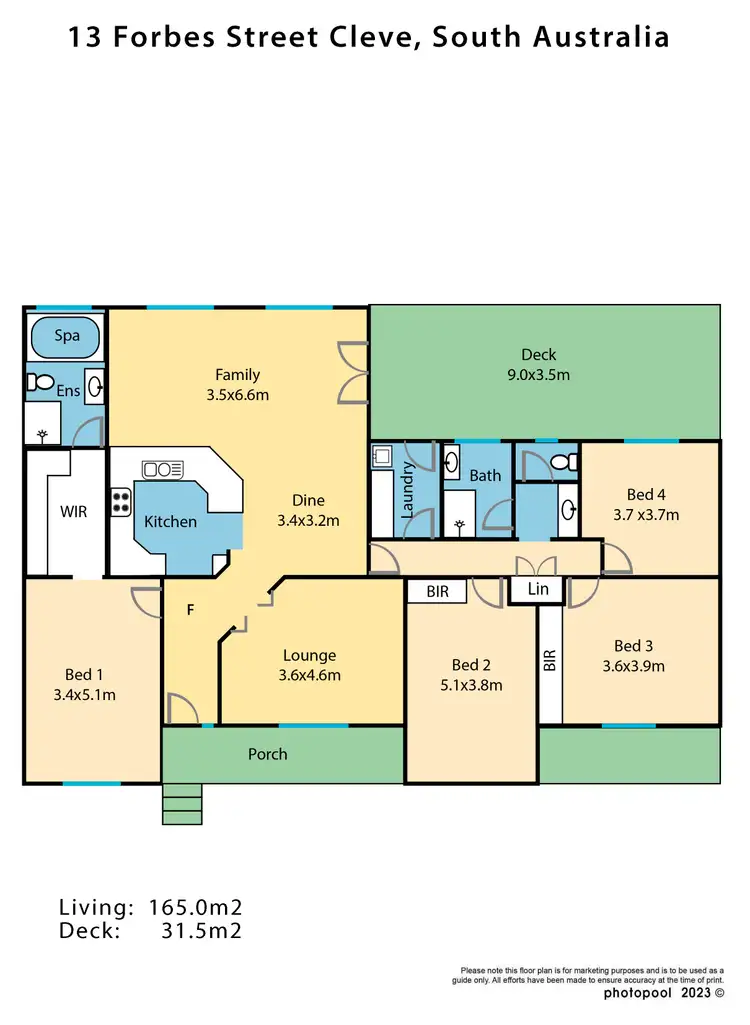 Floorplan of Homely house listing, 13 Forbes Street, Cleve SA 5640