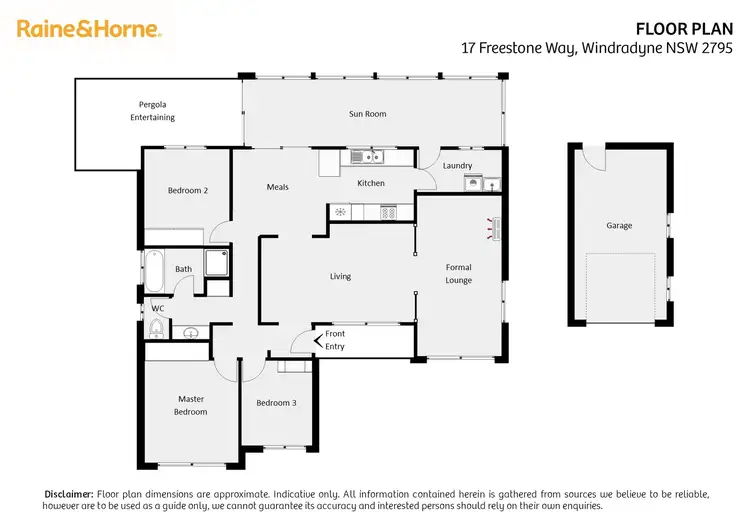 Floorplan of Homely house listing, 17 Freestone Way, Windradyne NSW 2795