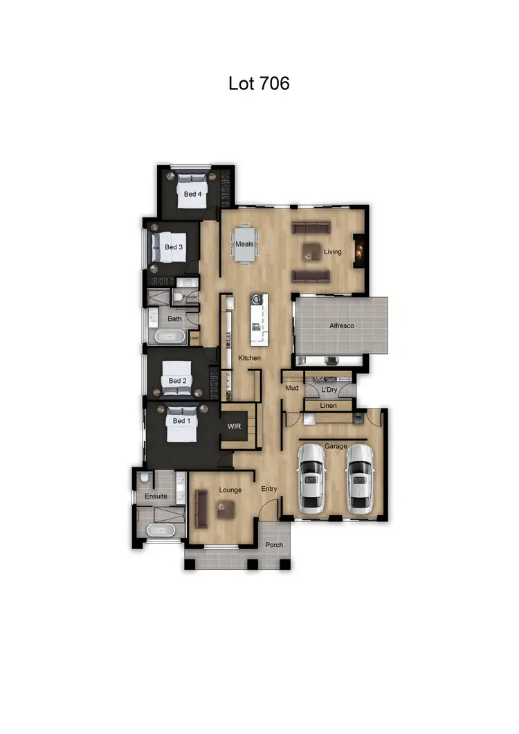 Floorplan of Homely house listing, Lot 706 Equine Drive, Mount Barker SA 5251