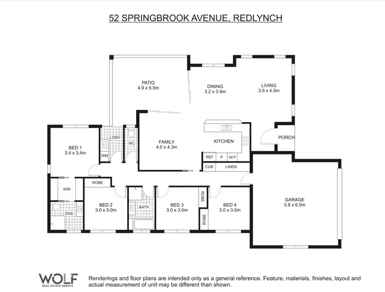 Floorplan of Homely house listing, 52 Springbrook Avenue, Redlynch QLD 4870