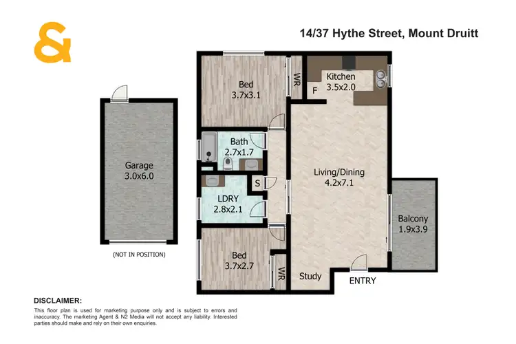 Floorplan of Homely apartment listing, 14/37 Hythe Street, Mount Druitt NSW 2770