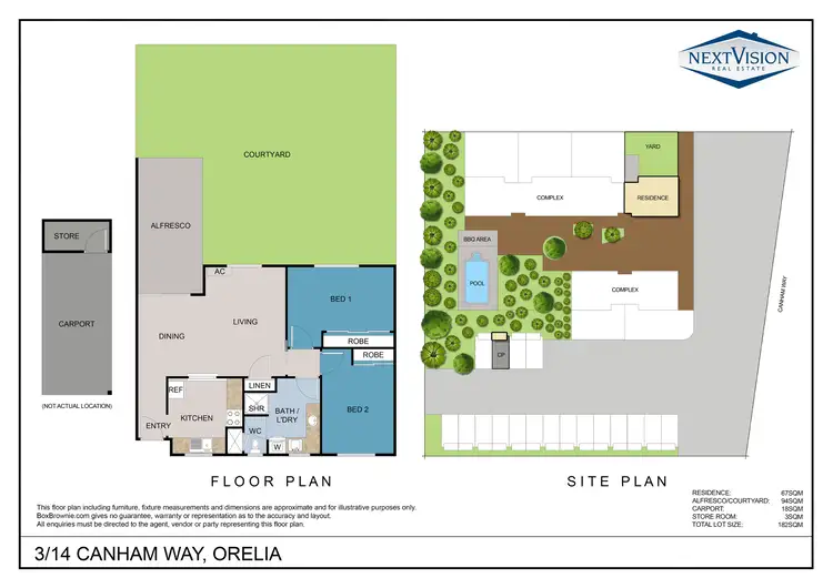 Floorplan of Homely apartment listing, 3/14 Canham Way, Orelia WA 6167