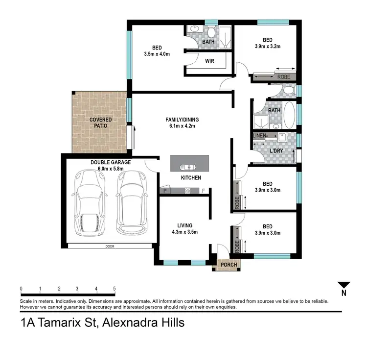 Floorplan of Homely house listing, 1A Tamarix Street, Alexandra Hills QLD 4161