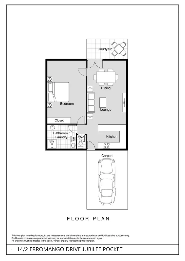 Floorplan of Homely unit listing, 14/2 Erromango Drive, Jubilee Pocket QLD 4802